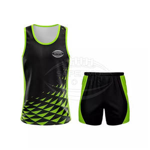 Conjuntos de Uniformes Deportivos Sublimados Unisex, Impresión de Número y Logotipo Personalizados, Colores Personalizables, 100% Poliéster, Secado Rápido y Duradero - Product Image 1