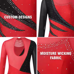 Uniformes de Animadoras Personalizados para Mujer, Vestido Elegante de Alta Calidad, Mangas Largas, Venta Especial, OEM, Estampado para Niñas - Product Image 3