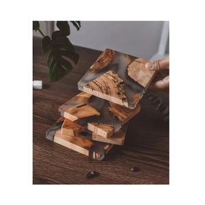 Sous-verre en bois naturel avec gravure Laser pour objet cadeau, support de tasse à thé au Design Unique pour la maison, le Restaurant et l'hôtel - Product Image 2
