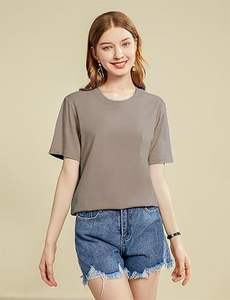 เสื้อยืดแขนสั้นลำลองทรงปีกค้างคาวน่ารักสำหรับผู้หญิง - Product Image 3