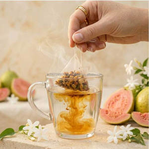 Natural Guava Leaf <b>Tea</b> Organic Herbal Pyramid Bag Eco Biodegradable Detox <b>Slimming</b> Antioxidant Caffeine Free 25 Bags - Product Image 1
