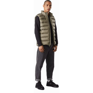 Gilet matelassé léger en toile à capuche pour homme, imperméable, coupe-vent, printemps, automne, hiver, nouvelle marque, logo personnalisé - Product Image 5