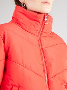 Chaqueta acolchada de invierno acolchada transpirable de punto rojo naranja con logotipo personalizado para mujer de último diseño de alta demanda - Product Image 2