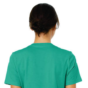 T-Shirt manches courtes femme 100% Airlume en coton peigné et annelé 32 simple 4.2 oz sarcelle en Jersey décontracté - Product Image 6