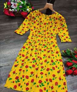 ผ้าเรยอนแบบดั้งเดิมของกานชิปุระด้านบนด้านล่างพร้อมชุดราตรีเจียมเนื้อเจียมตัวของดูปัตตาในราคาขายส่ง - Product Image 2