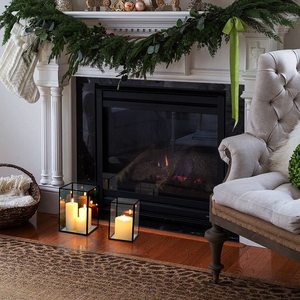 Set of 2 Gold Plated Metal/<b>Glass</b> Square Shape Hurricanes <b>Candle</b> <b>Holder</b> for Home & Wedding Tabletop Christmas Decorations - Product Image 6