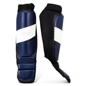 Personnalisé Pakistan Fabriqué par Shin Guard Compétition Équipement d'entraînement pour jeunes Protège-tibia Noir Blanc Vente Vêtements de sécurité Protège-tibia - Product Image 2