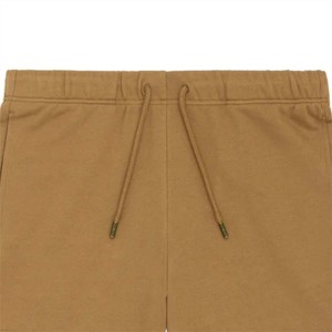 Pantalones cortos clásicos de lana marrón para hombre: pantalones cortos cómodos y ligeros con cintura elástica, ideales para verano, entrenamientos y relajados - Product Image 6