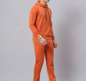 Comfortable Windproof and Breathable Winter Pullover Tracksuit with Hoodie and Jogger Thermal Pants Solid Style for Daily Wear - Product Image 3