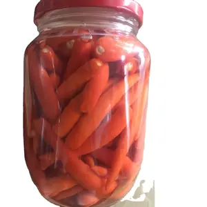 Pickled red chilli pepper in glass jar LOGO IN GLASS JAR FROM VIETNAM CANNED FRUITS - Whatsapp 0084 989 322 607