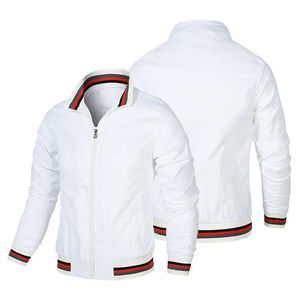 Rainbow <b>Spray</b> Custom Men's Vintage Baseball Jacket Factory Mens Streetwear Contrast Color Embroidered Leather Bomber Mens Jacket - Product Image 5