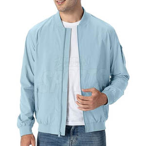 Light <b>Weight</b> Stylish Breathable Canvas Winter <b>Stand</b> Collar Bomber Jacket Premium Quality OEM Service Top Selling Men - Product Image 1