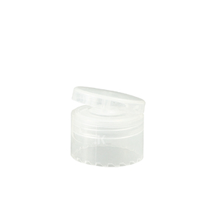 Embalaje redondo con tapa abatible transparente de plástico de 24/410 PP personalizado para botella cosmética hecho en Vietnam M0612 - Product Image 1