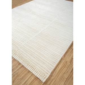 พรมขนสัตว์ถักมือลายทางคลาสสิกและลายนามธรรมทรงสี่เหลี่ยมผืนผ้าสำหรับห้องนั่งเล่น รุ่น Zuri Ivory สำหรับใช้ในบ้าน-RA-1117 - Product Image 2