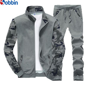 Ensemble de survêtement pour homme de qualité supérieure, nouveau, veste et pantalon de sport camouflage, ensemble décontracté à manches longues, veste à col montant - Product Image 5