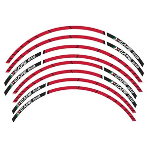 Kit di Strisce Adesive Compatibili con Moto Morini X-CAPE 2022, Adesivi per Moto e Ruote per Personalizzazione Cerchioni - Product Image 2
