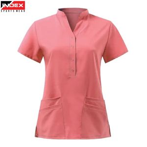 Haut de blouse médicale moderne pour médecins et infirmières |   Résistant à la transpiration |   Vêtements d'hôpital faciles d'entretien - Product Image 1