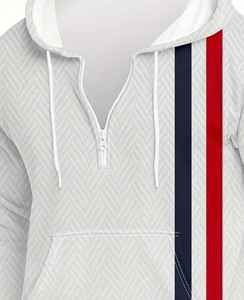 เสื้อฮู้ดดี้ผู้ชายพรีเมียม สวมใส่สบายเป็นพิเศษ ผลิตจากผ้าฝ้าย 100% ปักลาย ประดับลูกปัด ย้อมสีพื้น พิมพ์ลายดิจิทัล ปรับแต่งได้ - Product Image 5