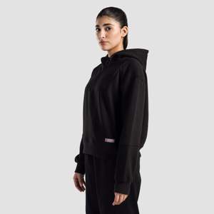 Sweat à capuche noir à demi-zip pour femme Vitablaze - Product Image 3