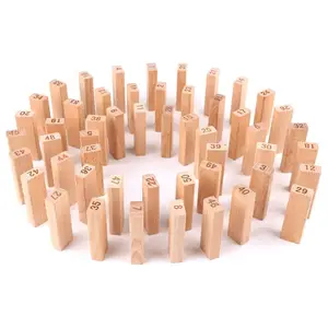 Jouet jenga en bois jeu de blocs d'empilage et d'équilibrage pour adultes et enfants jouets de blocs de bois faits à la main de haute qualité