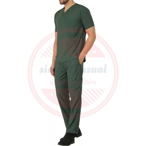 Conjuntos de uniformes médicos elásticos de Enfermería de alta calidad al por mayor para hombres - Product Image 3