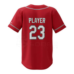 2023 nouveauté personnalisée 100% Polyester tissu Baseball Sportswear caractéristique respirante - Product Image 3