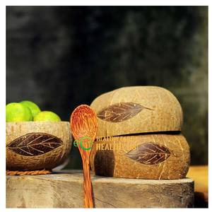 El precio más barato 2025 Cuenco de cáscara de coco Natural Pequeño Vietnam Grabado para vela Hecho de cáscara de coco de alta calidad en Vietnam - Product Image 4