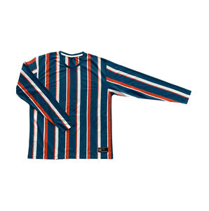 Top Sellling Coton Polyester Fait Col Rond Manches Longues T-shirt À Rayures Verticales Pour Hommes pour Vêtements Décontractés pour les Acheteurs Mondiaux - Product Image 1