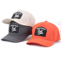 Custom 5-Panel Baseball Golfhoed Voor Mannen Vrouwen Waterdicht Geperforeerd Gebogen Snavel Trucker Cap Luipaard Lasergesneden Hardlooppet