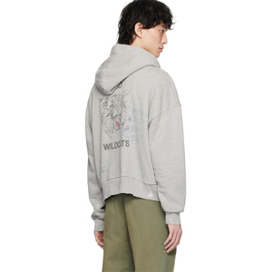 Vente en gros Sweat à capuche vintage effet éclaboussures de peinture et vieilli à la main, coupe classique, couleurs personnalisables, strass, délavé à la pierre, molleton 350 grammes - Product Image 1