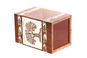 Wooden Urn <b>Box</b> <b>For</b> Adult <b>Ashes</b> Cremation Urns <b>For</b> Male and Female Decorative Funeral Urns - Product Image 4
