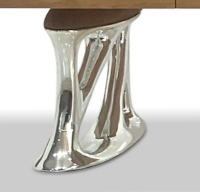 Mobilier haut de gamme Design moderne Bois massif à bord vivant et panneau latéral en résine époxy noire avec pied en métal, armoire de cuisine, panneau latéral