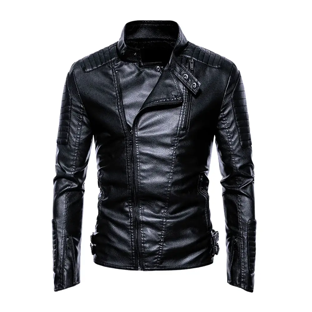 Paling Populer jaket kulit pria kustom Pakistan dibuat kualitas terbaik jaket kulit motor untuk pria
