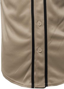 Nueva Llegada, Más Vendida, Conjuntos de Camisetas de Béisbol con Cuello en V, Dos Botones en el Panel de Solapa, Botones Completos, Ropa Deportiva de Softbol Estampada 100% - Product Image 3