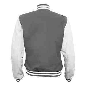 Chaquetas Varsity de Tela de Forro Polar Impermeable y Transpirable de Alta Calidad para Mujer, con Servicios de Sublimación y Diseño Personalizado - Product Image 3