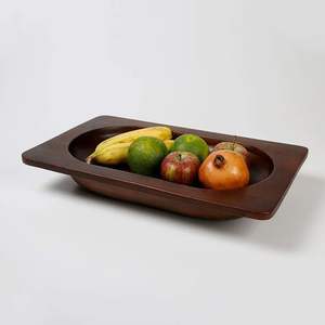 Cuenco de madera de mango ecológico, diseño japonés elegante para servir ensaladas y frutas para el hogar, hotel y fiesta, Decoración de mesa - Product Image 2