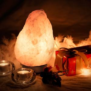 Artisanat naturel Lampe au sel de roche de l'Himalaya Coquille sculptée Style Animal Ambiance Sereine Décoration de la maison Nouveau Design de roche - Product Image 3