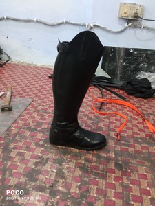 Botas de equitación de cuero de primera calidad Botas de equitación occidentales cómodas y de larga duración con cremallera YKK y suela TPR - Product Image 2