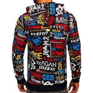 Sweat-shirts à capuche d'hiver personnalisés pour hommes, logo personnalisé, impression par sublimation de haute qualité, 100% polyester polaire, respectueux de l'environnement - Product Image 2