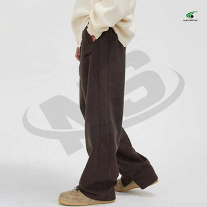 Pantalon de jogging évasé pour homme, sur mesure, de haute qualité, style empilé, taille élastique, imperméable, respirant, OEM, décontracté, hiver - Product Image 5