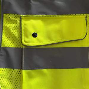 Gilet de sécurité réfléchissant de haute qualité, respirant, toutes couleurs, avec logo personnalisé imprimé sur toile, pour la construction hivernale - Product Image 3
