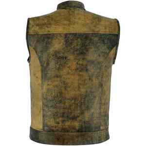 Gilet en cuir véritable de qualité supérieure chaud imperméable automne hiver avec un design unique sans manches le gilet en cuir pour hommes le plus demandé - Product Image 2