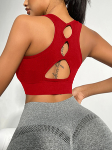 Soutien-gorge de sport pour femmes de haute qualité Débardeur Soutien-gorge de fitness antichoc à col haut personnalisé avec fonction de séchage rapide pour la course et le yoga - Product Image 5