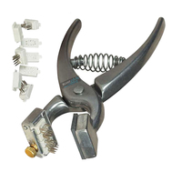 Kit de pinces à tatouer pour petits animaux en aluminium, technologie chirurgicale à bord arrondi, modèle Best-503, réutilisable, durable, pour chèvres, chiffres 0-9 et lettres A-Z