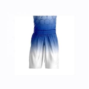 Ensembles d'uniformes de basket-ball unisexe sans manches sublimés gilet de basket-ball stretch de haute qualité avec short - Product Image 3