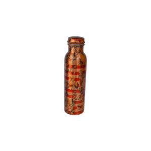 Diamond Design Copper <b>Bottle</b> for <b>Travelling</b> Drinking Water Storage <b>Bottle</b> With Funeral Printed Finishing Design - Product Image 6