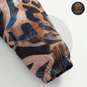 Chaqueta Acolchada Personalizada para Hombre, Corte Holgado, Estampado a Rayas, con Cierre, Resistente, OEM/ODM, Chaqueta de Lona Gruesa Acolchada, Chaqueta de Invierno - Product Image 3