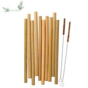 Pailles en bambou biodégradables à bas prix/paille à boire en bambou/pailles en bambou colorées fabriquées au Vietnam - Product Image 1