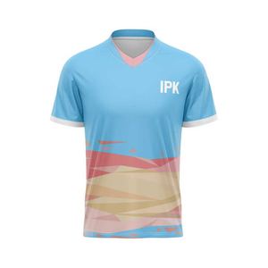 Maillot de football américain sur mesure en gros vêtements de sport respirants à séchage rapide pour vêtements d'équipe unisexes à manches courtes - Product Image 3