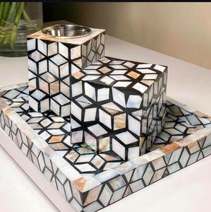 ถาดใส่เครื่องหอมไม้จันทน์หอมสำหรับตกแต่งบ้าน งานฝีมือจากอินเดีย ของขวัญวันอีดรอมฎอน สินค้ามาใหม่ - Product Image 6